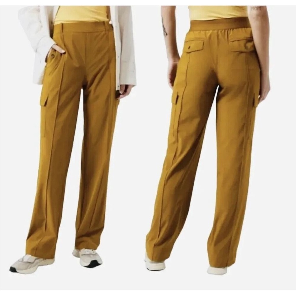 Athleta Vienna Cargo Pant in Brass Yellow Plus Size 20